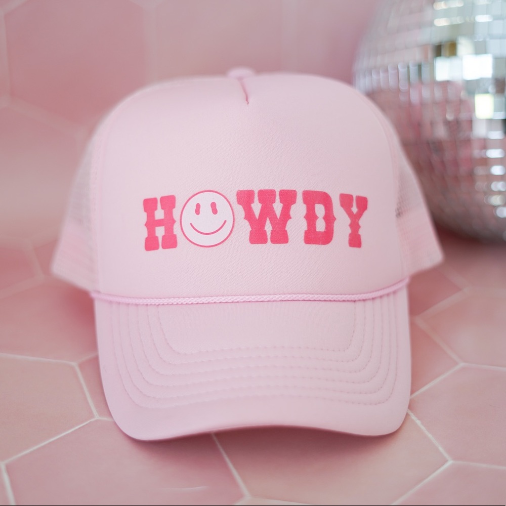 Howdy Smiley Trucker Hat, Nashville Trucker Hat